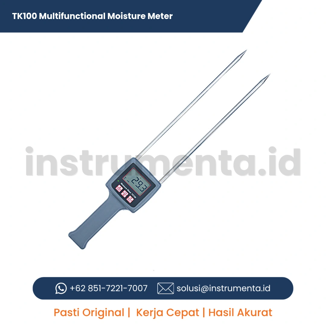 Jual TK100 Multifunctional Moisture Meter Alat Ukur Kadar Air Hasil Bumi Biji Bubuk Tanah Digital